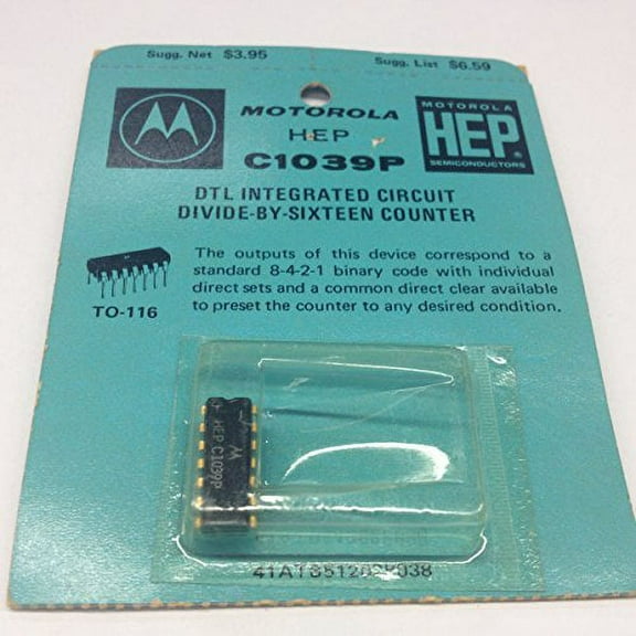 HEP-C1039P Integrated Circuits Devide-By-Sixteen Counter 14 Pin Dip (1 piece) - HEP-C1039P