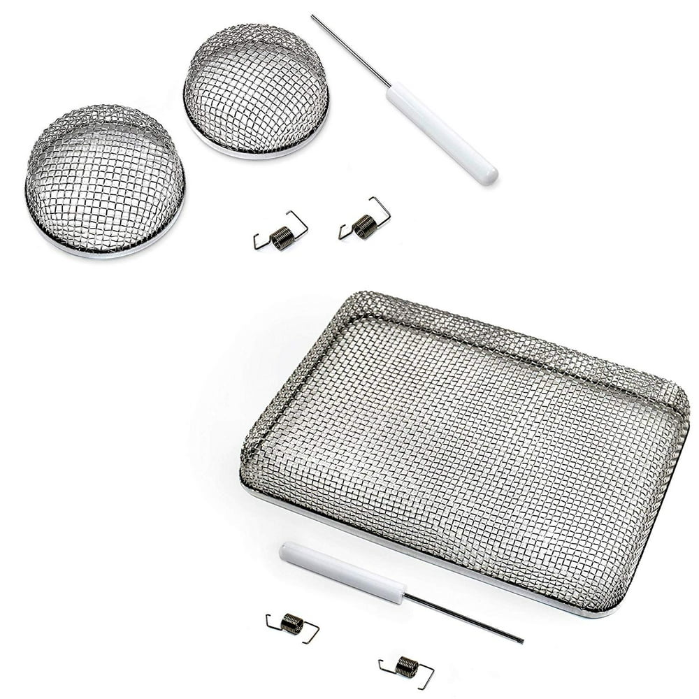 HQRP 2.8" RV Furnace Vent Cover and 5.9"x8.5" RV Furnace Water Heater Vent Cover Flying Bug