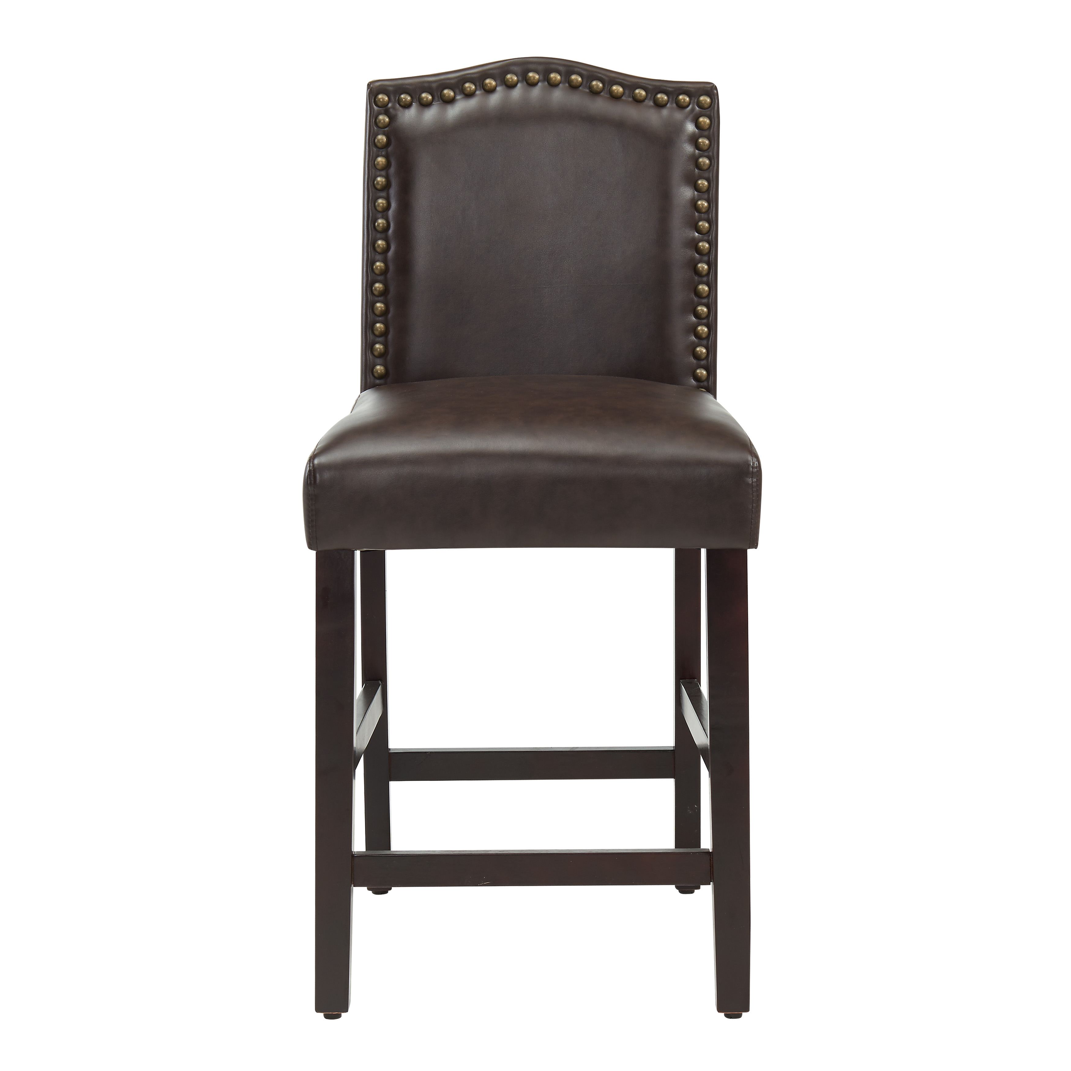 Megan Nail Head Upholstered Counter Stool, Multiple Colors Walmart