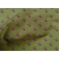 thumbnail image 4 of oneOone Cotton Poplin Fabric Leaves & Floral Block Decor Fabric Printed BTY 56 Inch Wide, 4 of 4