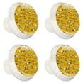 thumbnail image 2 of 4 Pcs Rats Yellow Mouse Teeth Knobs for Kitchen Cabinet Cupboard Dresser Bookcase Drawer Pulls Handles Round Home Decor, 2 of 8