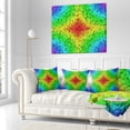 thumbnail image 3 of Designart Colorful Elevated Hexagon Columns - Abstract Throw Pillow - 16x16, 3 of 5