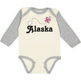 thumbnail image 3 of Inktastic Alaska Butterfly Girls Long Sleeve Baby Bodysuit, 3 of 5