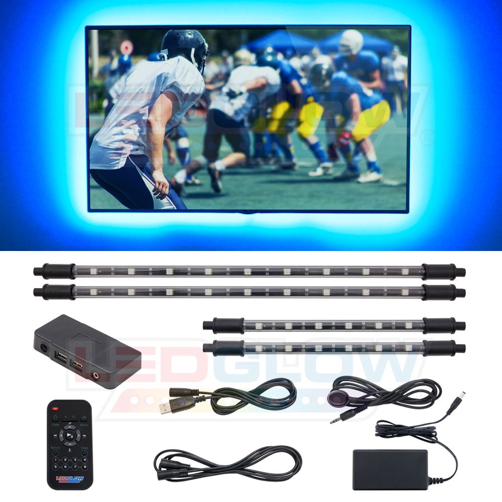 LEDGlow 4pc Home Theater LED Accent Ambient Lighting Kit