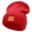 Red, variant on Hey Bro Embroidered 12 Inch Long Knitted Beanie - Red OSFM