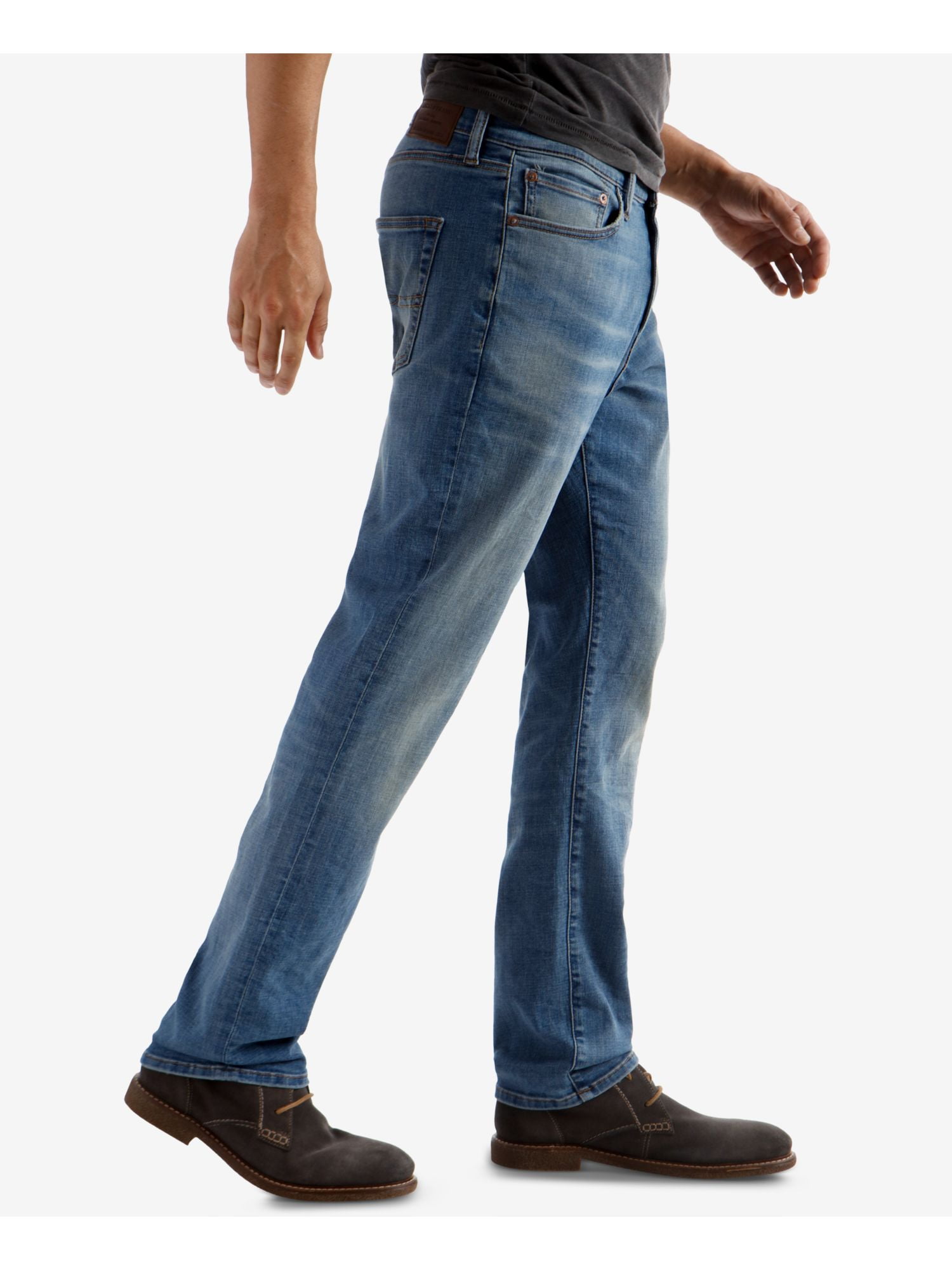 Mens Blue Athletic Fit Jeans 36 