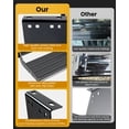 thumbnail image 2 of Heavy-Duty Retractable Camper Steps, 5mm Steel & Aluminum Alloy, 450LB Load, Non-Slip Pedals with Locking Switch, Easy Fold for RV Trailer Door, 2 of 7