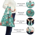 thumbnail image 5 of 5 Pack Foldable Shopping Bag,Green Christmas Baking Pattern Reusable Grocery Bags with Pockets,Large Reusable Tote Bags with Handles Waterproof & Lightweight, 5 of 6