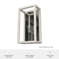 thumbnail image 7 of Hunter - Squire Manor 1-light Distressed White, Small Sconce Light, Dimmable, Modern Style, for Bedrooms, Dining, Living Rooms - 19999, 7 of 7