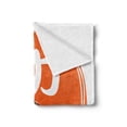 thumbnail image 2 of Kung Fu Soft Flannel Fleece Throw Blanket, Shaolin Monk Practicing Wushu on Japanese Hieroglyph, Cozy Plush for Indoor and Outdoor Use, 50" x 60", Orange Yellow, by Ambesonne, 2 of 5