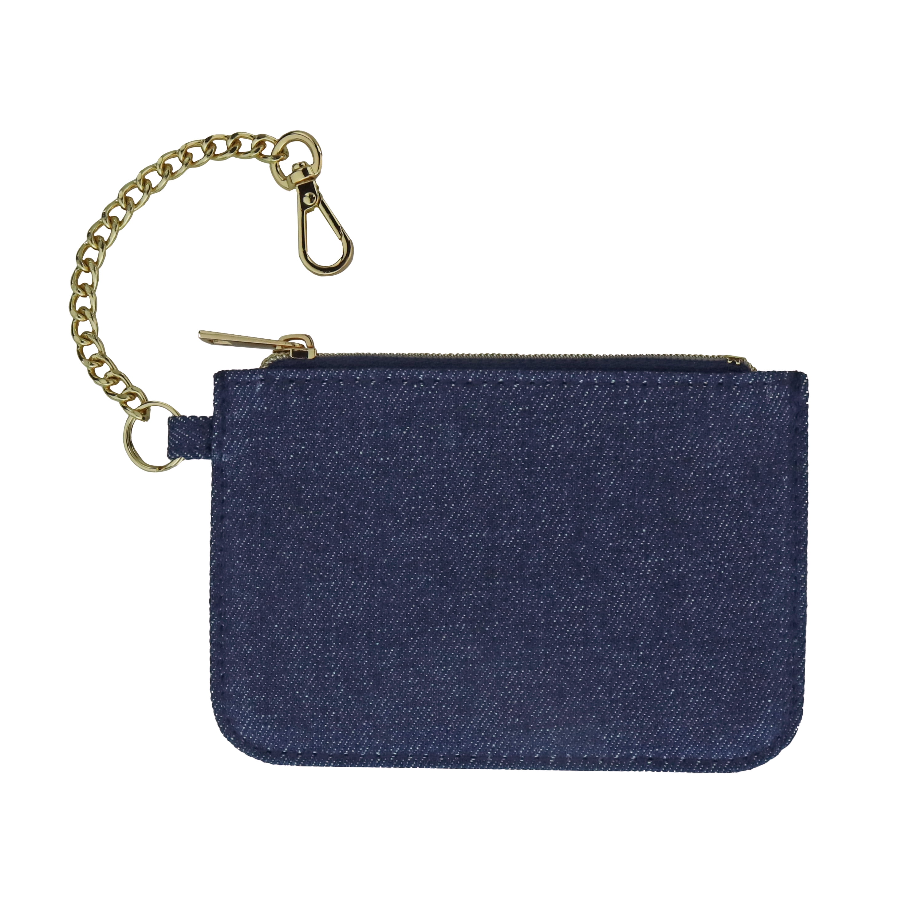 (8 pack) Hello Hobby Small Adult Unisex Wallet with Chain, Denim