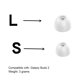 thumbnail image 3 of Consejos Para Los Oídos Almohadillas de silicona para auriculares Samsung Galaxy Buds 2 Wireless Earplug Caps (Blanco), 3 of 6
