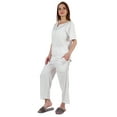 thumbnail image 3 of Inkmeso Ensemble de Pyjama à Manches Courtes pour Femmes T-Shirt Henley & Ensemble de Pyjama, 3 of 7