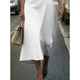 thumbnail image 4 of Women's Round Neck Sleeveless Midi Sheath Dress with Zip Up Closure Ideal For Office Or Party Polyester% Spandex fabric, 4 of 18