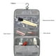 thumbnail image 3 of Neceser colgante para hombre, neceser para mujer, resistente al agua, neceser de viaje para hombres, niños, equipaje de mano, neceser de cosméticos para baño, vacaciones y deportes, gris, 3 of 5