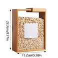 thumbnail image 3 of Home Kitchen Cereal Dispenser Storage Wooden Restaurant Transparent Oatmeal Coffee Solid Wood Storage Chip Containers for Pantry Pantry Organizers And Storage Mini Storage Containers, 3 of 8