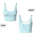 thumbnail image 3 of Sikiie Cute Bunny Print Strappy Sports Bra for Women Padded Push Up Sports Bra Athletic Running Sports Bra Workout Bra Yoga Bra, 3 of 5