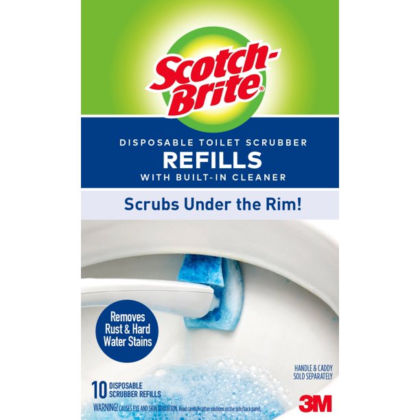 ScotchBrite Disposable Toilet Bowl Scrubber Refills, 10 Count