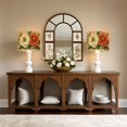 thumbnail image 5 of Lampshades 2 Pack Boho Brown Green Orange Peony Floral Vintage Flowers Red Flower White 13"x13"x10" Light Shade for Table Lamps Floor Lamps Drum Lamp Shades Lampshade Replacement Easy Assembly, 5 of 8