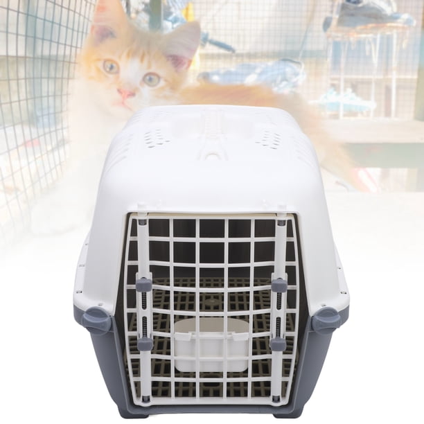 Portador De Jaula Para Perros, Portador De Mascotas De 18,5 X 12,2 X 12,6 Pulgadas, Fácil Montaje Para Gatos, Perros, Conejos