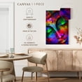 thumbnail image 5 of Elephant Stock Colorful Lord Buddha Head Wall Art - Vertical Canvas Wall Art - Living Room Wall Decor - People Canvas - Purple And Blue Decor - 24" x 36", 5 of 8
