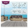 thumbnail image 6 of Beverly Rug Outdoor Rugs for Living Room 5' x 7' Area Rugs Grey, 6 of 8
