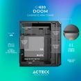 thumbnail image 3 of Gabinete Acteck DOOM GI630 Micro ATX Mini Torre Fuente 500W 3 Fan Acrilico Negro AC-935739, 3 of 6