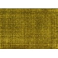 thumbnail image 1 of Ahgly Company Machine Washable Indoor Rectangle Abstract Yellow Contemporary Area Rugs, 2' x 5', 1 of 4