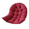 thumbnail image 4 of Cojín colgante para silla con forma de huevo, cojín colgante para silla con forma de cesta, lavable, suave y cómodo, almohadilla gruesa para oficina, Rojo oscuro, 4 of 8