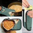 thumbnail image 5 of Yayeee Oven Mitts and Pot Holder Set of 2 Heat Resistant Kitchen Gloves Baking Hot Pad, Beige Martini, 5 of 5