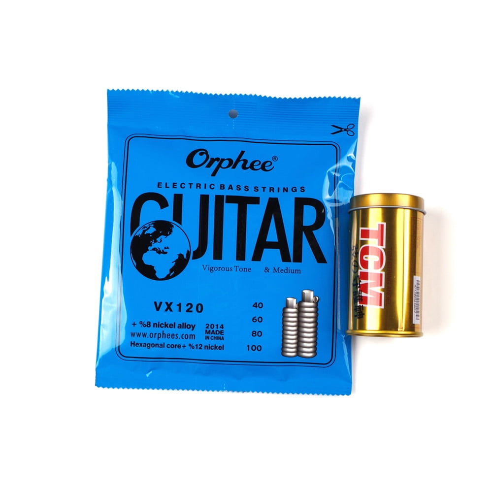 P9 Electric Bass Accessories Set VX120 Bass Strings+String Oil