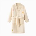 thumbnail image 2 of zuwimk Cotton Waffle Terry Towel Hooded Kids Bathrobe – Soft Absorbent Medium Weight Swim Robe for Boys & Girls(Yellow,2-4 Years), 2 of 4