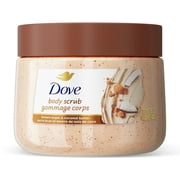Dove Exfoliating Body Scrub for Women Brown Sugar and Coconut Butter, 15 oz (2 pack)