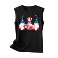 thumbnail image 4 of Qiopertar Blouse Sans Manches Imprimée Mode Décontractée pour Femmes Col Rond Sexy Pull-Over Slim Offres de la Semaine Liquidation à Moins de 5$ jusqu'à 90 % de Réduction, 4 of 4