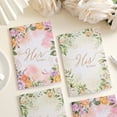 thumbnail image 5 of Bridal Vow Book Set - Pair Of Romantic Flower-Embellished Notebooks (Pink & Green), Pocket-Sized for Wedding Ceremonies & Vow Renewals, Thoughtful Gift for Engaged Couples, 5 of 12