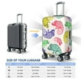 thumbnail image 5 of Picia Colorful Pattern With Cute Chameleons Luggage Protector Cover Thicken Suitcase Protector Cover Fit 18-32 Inch Luggage-Large, 5 of 9