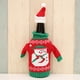 thumbnail image 5 of Fundas navideñas para botellas de vino, funda navideña para suéter con sombrero para decoraciones feas de fiesta de suéter navideño, 5 of 6