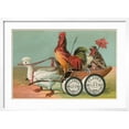 thumbnail image 2 of Art.com Chicken Wagon Pulled by Duck Art Print, White Frame Wall Art, 29" x 21", 2 of 5