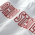 thumbnail image 4 of Women's ZooZatz White Ohio State Buckeyes Mesh Cropped V-Neck T-Shirt, 4 of 4