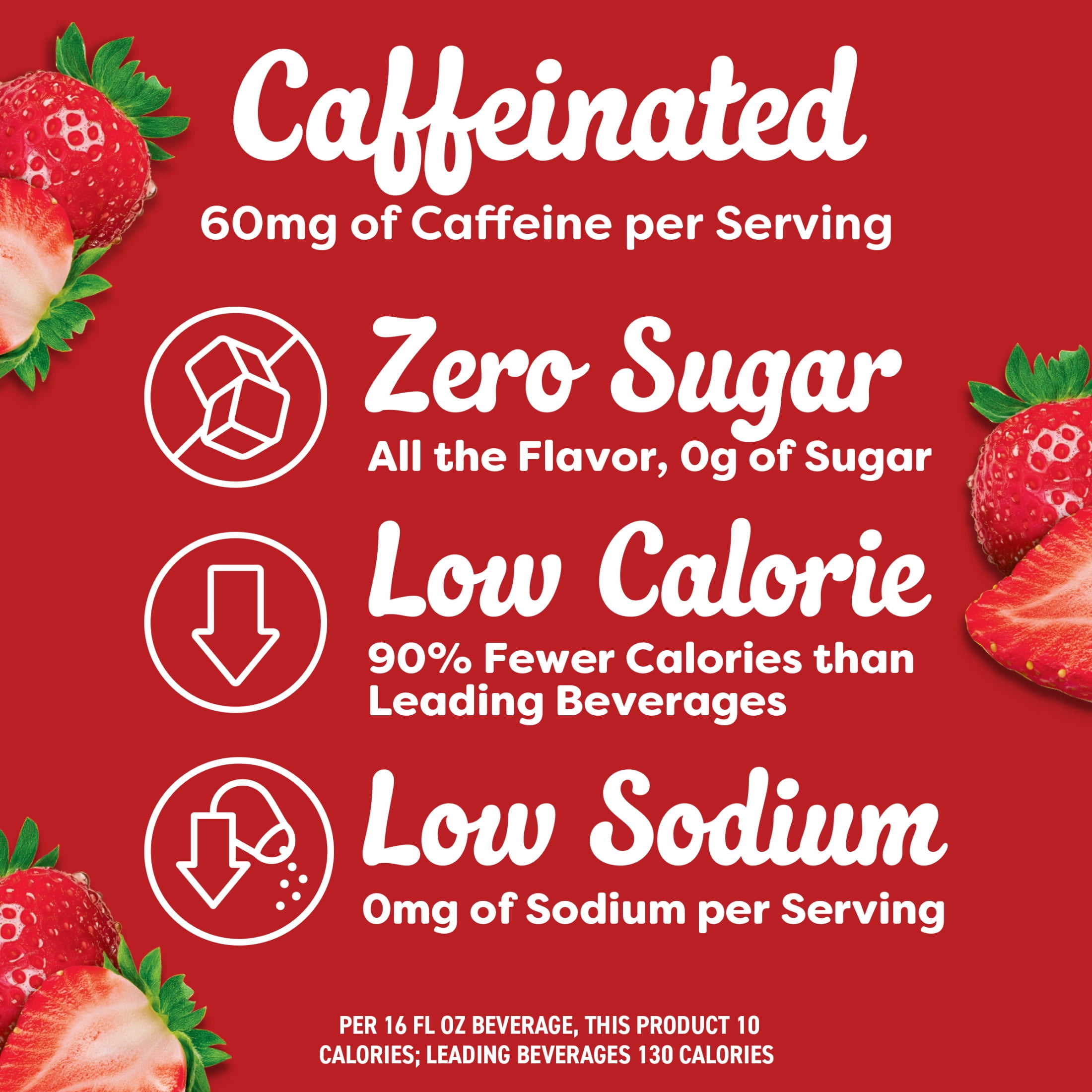 (4 pack) Crystal Light Drink Mix with Caffeine, 30 Packets, for Convenient On-the-Go Flavorful Hydration, Wild Strawberry Artificially Flavored Zero Sugar, 3.3 oz