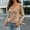 Coffee, variant on Asymmetric Sweater Women's Asymmetric Fold Over Sweater Button Side Ribbed Knit Pullover Top