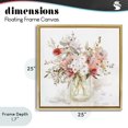 thumbnail image 4 of Stupell Industries Farmhouse Soft Blush Botanical Bouquet Gold Floating Frame Canvas Art, 25 x 25, by Carol Robinson, 4 of 8