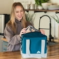 thumbnail image 6 of Ozark Trail 24-Can 14 qt Soft-Sided Folding Cooler with Built-in Bottle Opener, Teal, 6 of 14