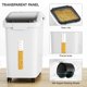 thumbnail image 3 of Cubo de almacenamiento de harina YITAHOME de 50 l/40 kg con ruedas, cuchara y tapa, color blanco, 3 of 7