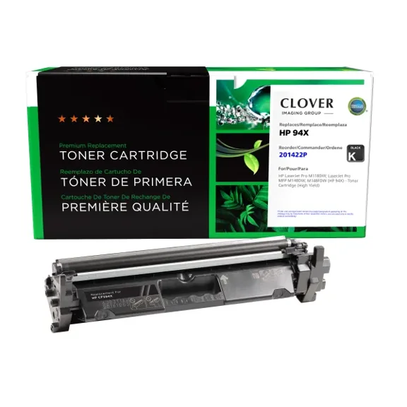 Remanufactured Clover Imaging High Yield Toner Cartridge compatible with HP 94X (CF294X)