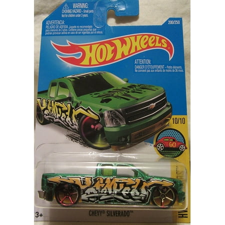 2013 Chevy Silverado Die Cast Chevy Silverado Hot Wheels 2016 HW Art Cars 1:64 Scale Collectible Die Cast Metal Toy Car Model #10/10 on International Long Card, Chevy silverado hot wheels.., By Corvette Central ()