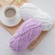 thumbnail image 4 of Nvzi Hilo de ganchillo fácil - Hilo de tejer morado claro hecho de poliéster, 1 rollo, suave y liso para tejer mantas, suéteres ligeros, pequeños adornos, ideal para principiantes., 4 of 4
