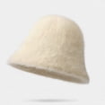 thumbnail image 3 of Charmgo Trucker Hat Clearance, Women's Thickened Cold Plush Basin Hat with Warm Gradient Color Fisherman Hat Bucket Hat Baseball Cap, Sun Hats for Women Khaki, 3 of 3
