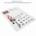 thumbnail image 4 of Baby Cartoon Animal Pattern Monthly Milestone Blanket Flannel Photo Background BlanketAnimal, 4 of 4