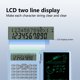 thumbnail image 4 of Calculadora electrónica Pisexur para hombres, calculadora científica con pantalla LCD de 12 dígitos y doble línea, calculadora multifuncional para oficina, aprendizaje, escritura a mano en casa, elec, 4 of 7